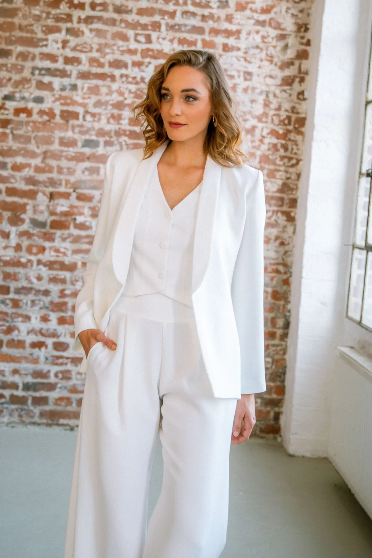 Showroom Only: Weste in Ivory – Nyra Selected<noni Sale
