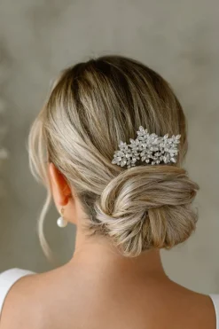 Silberner Braut Haarkamm mit Kristallen<G. Westerleigh Best