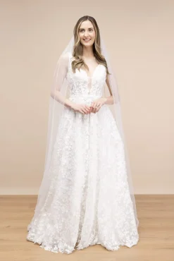 Softtüll-Schleier mit Perlenborte | The<Perfect Bridal Company Discount