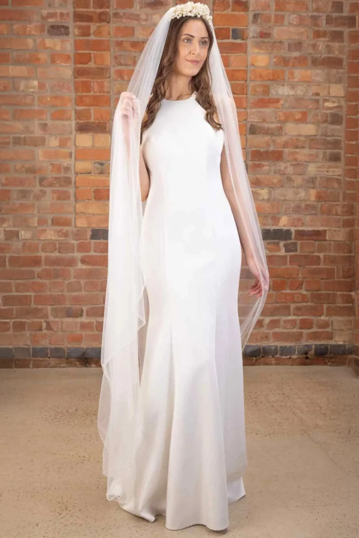 Softtüll-Schleier mit Perlenborte | The<Perfect Bridal Company Discount