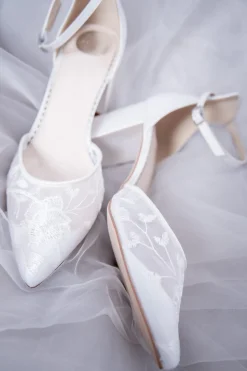 Spitze Brautschuhe – Milan Ivory Lace | The<Perfect Bridal Company