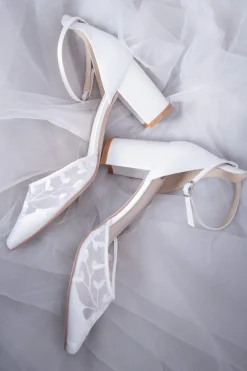 Spitze Brautschuhe – Milan Ivory Lace | The<Perfect Bridal Company