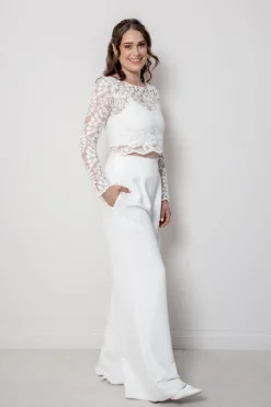 Spitzentop aus Botanik-Spitze für die Hochzeit – Norine<noni Sale