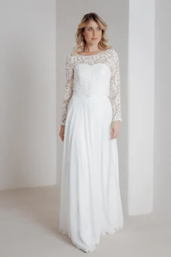 Spitzentop aus Botanik-Spitze für die Hochzeit – Norine<noni Sale