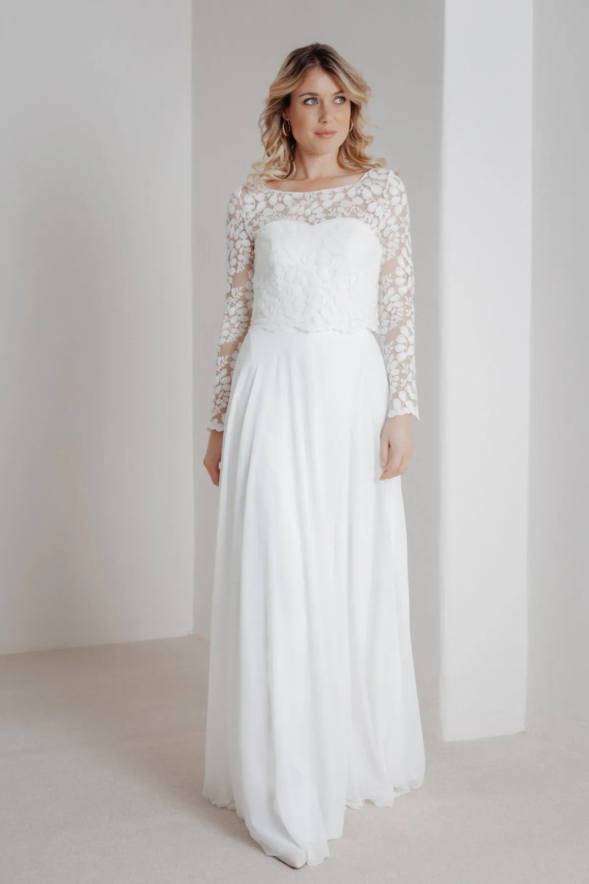 Spitzentop aus Botanik-Spitze für die Hochzeit – Norine<noni Sale