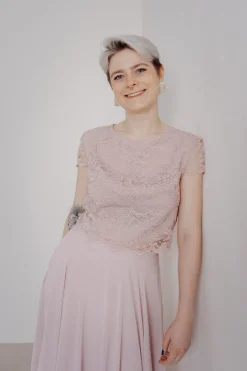 Spitzen-Top – Lilja Rosé<Sanna Lindström Outlet