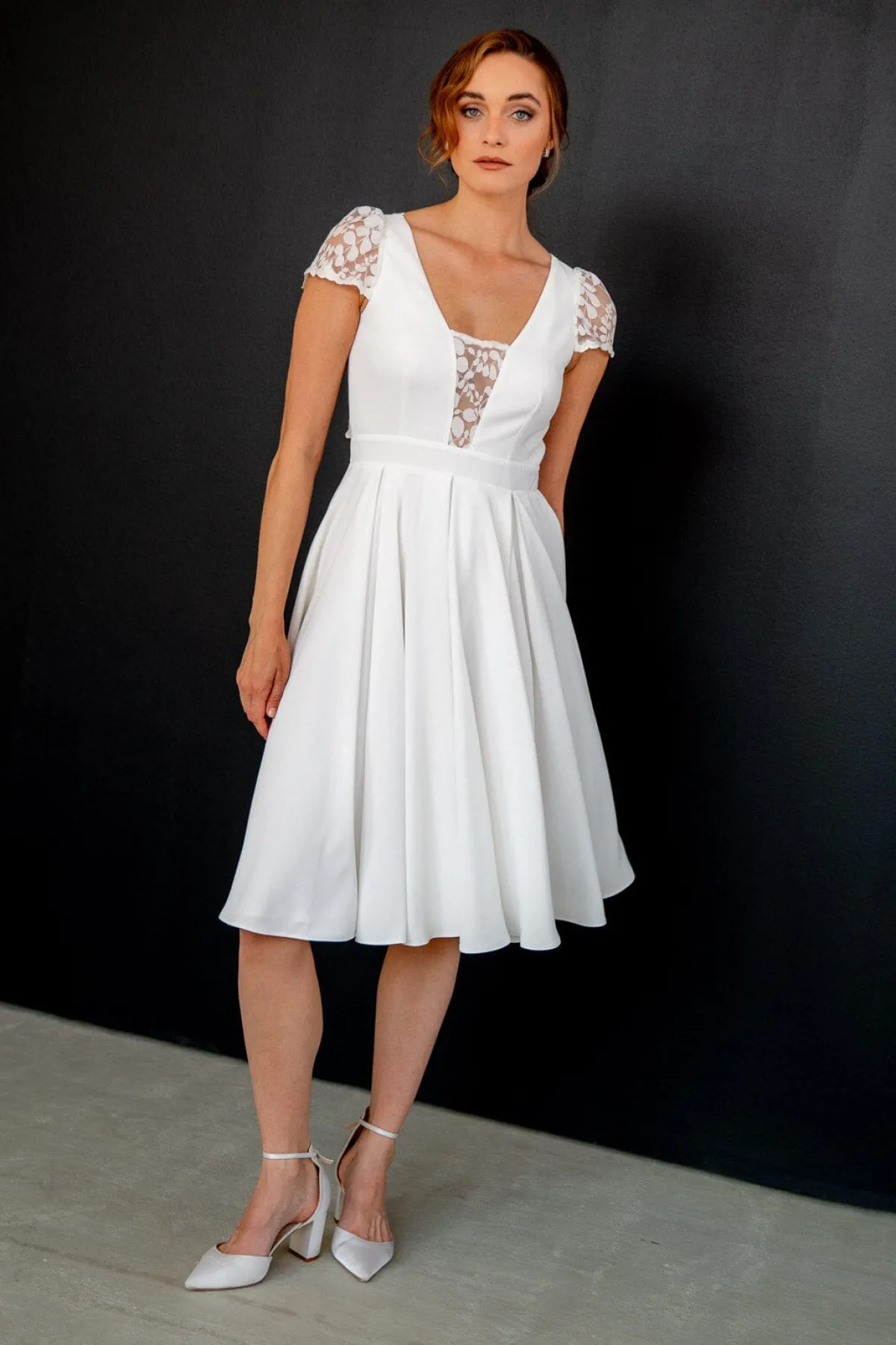 Standesamt-Brautkleid mit Rückendetail – Nelie noni One<Rembo Styling Online