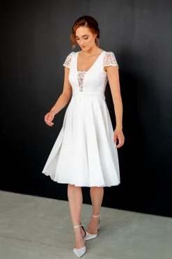 Standesamt-Brautkleid mit Rückendetail – Nelie noni One<Rembo Styling Online