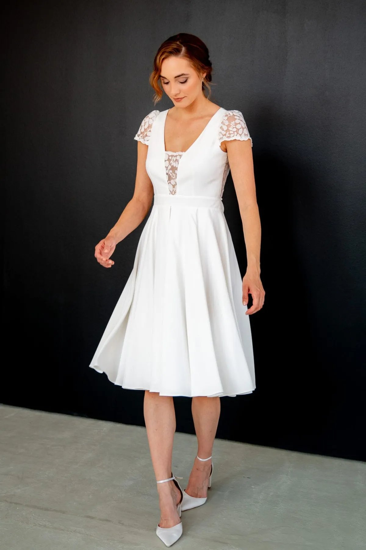 Standesamt-Brautkleid mit Rückendetail – Nelie noni One<Rembo Styling Online