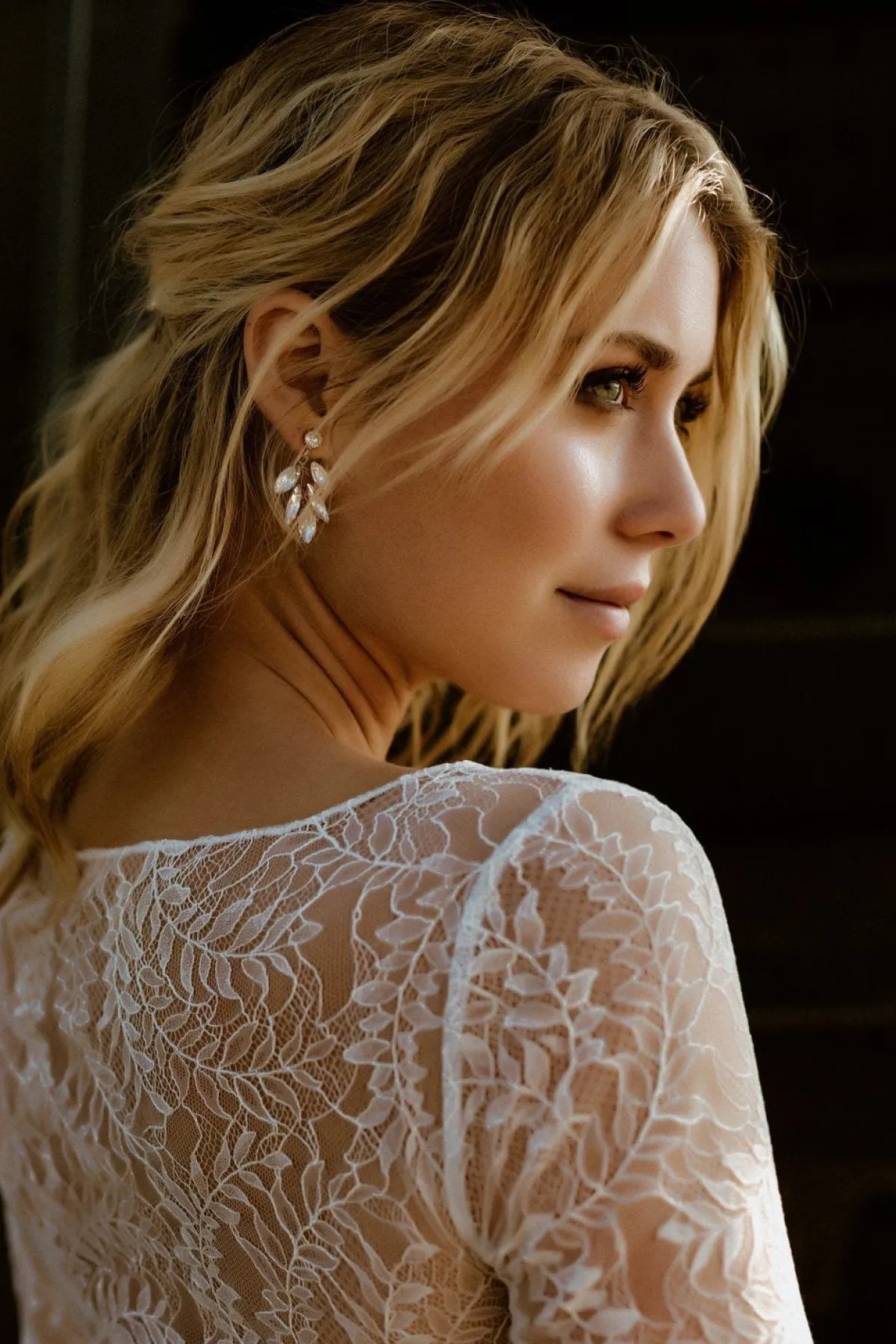 Strass-Ohrstecker für die Hochzeit<La Chia Online