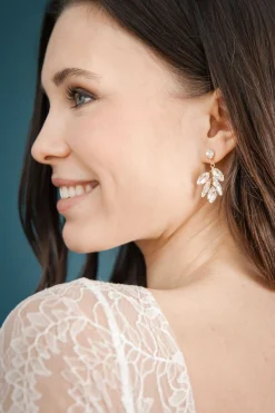 Strass-Ohrstecker für die Hochzeit<La Chia Online