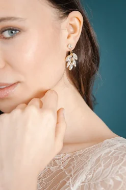Strass-Ohrstecker für die Hochzeit<La Chia Online