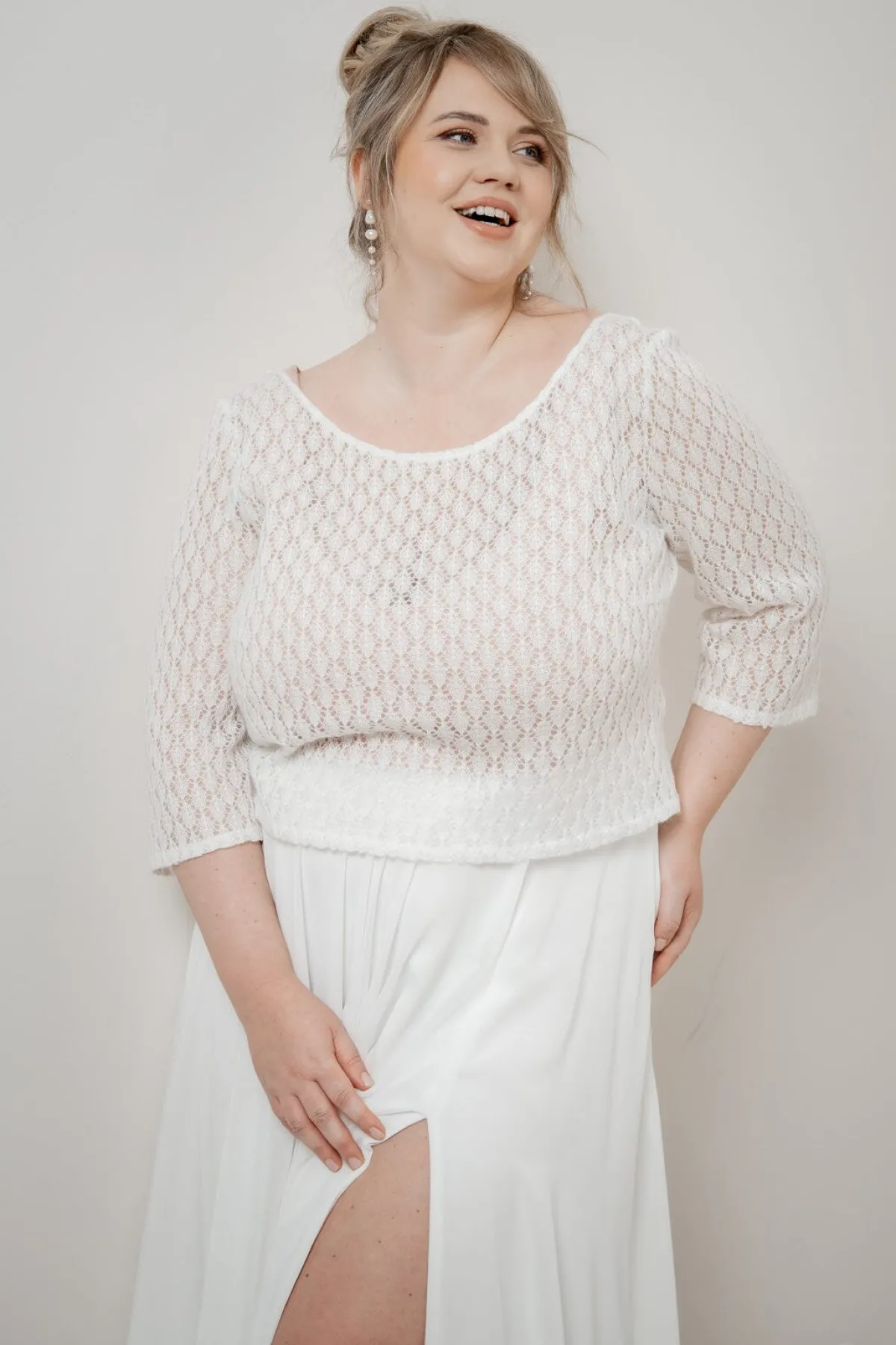 Strick-Braut Top – Haldis Curvy<noni