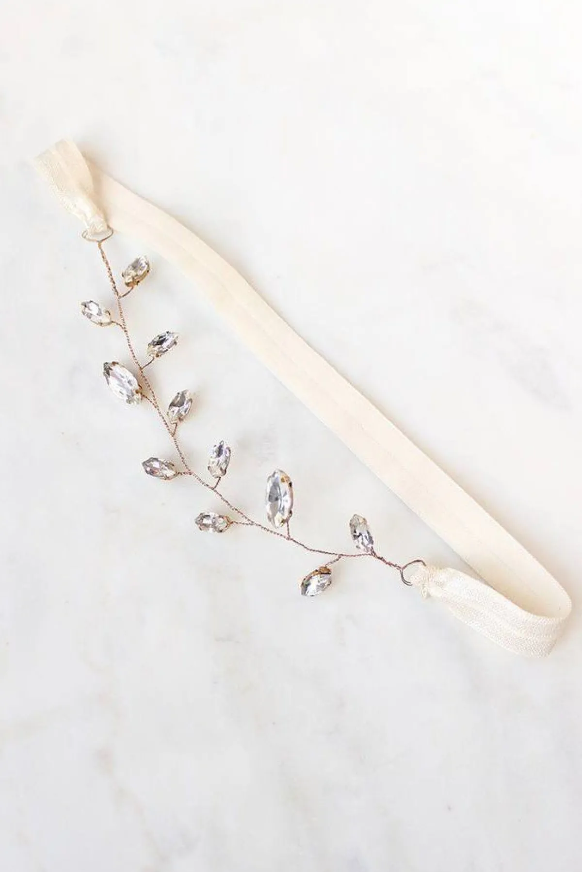 Strumpfband im Boho Glam Stil mit Strasskristallen – Tempête<Davie & Chiyo Clearance