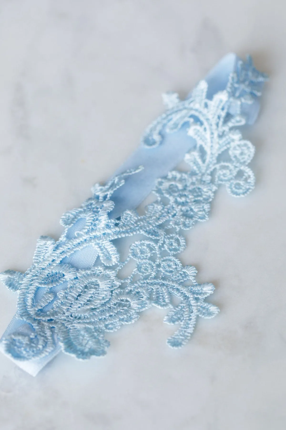 Strumpfband in Blau, mit Spitze – Tempête<Davie & Chiyo Outlet