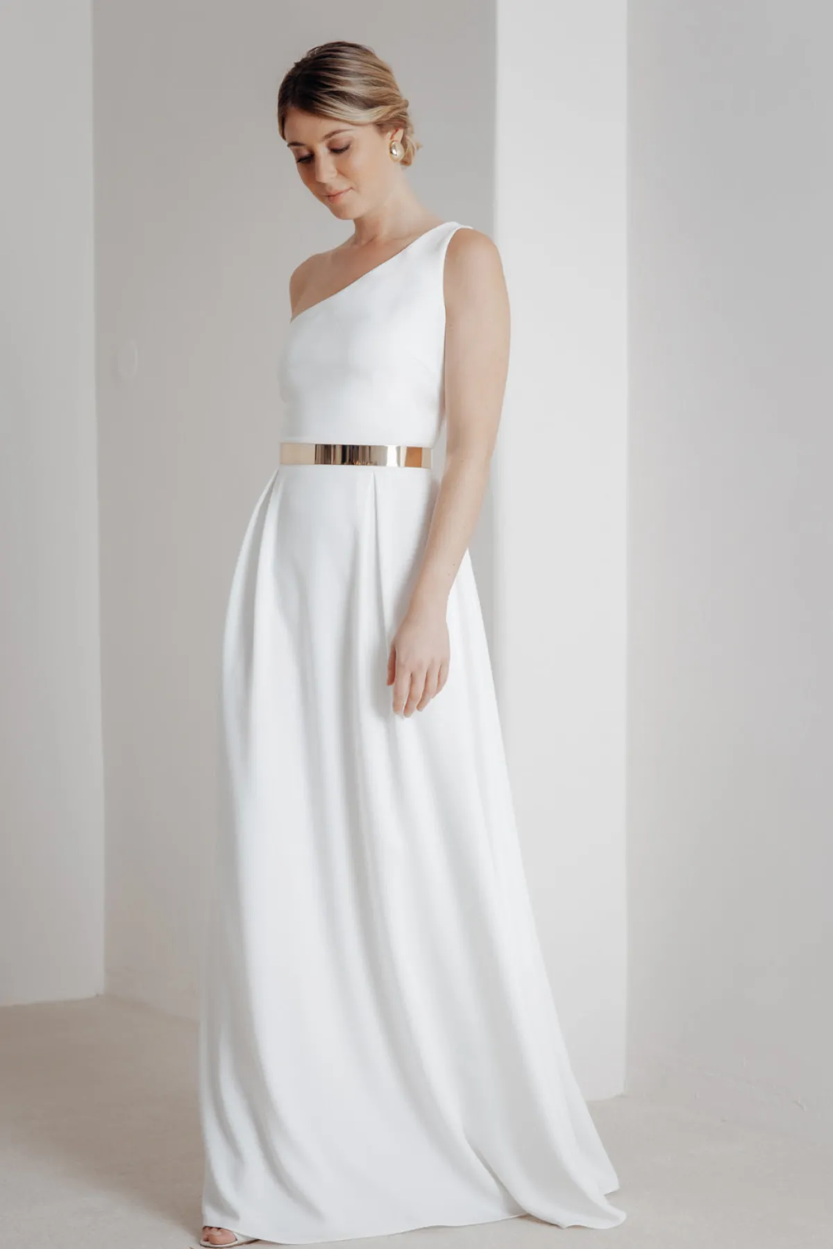 Stylisher Brautgürtel aus goldfarbenem Metall<forever & eva Best