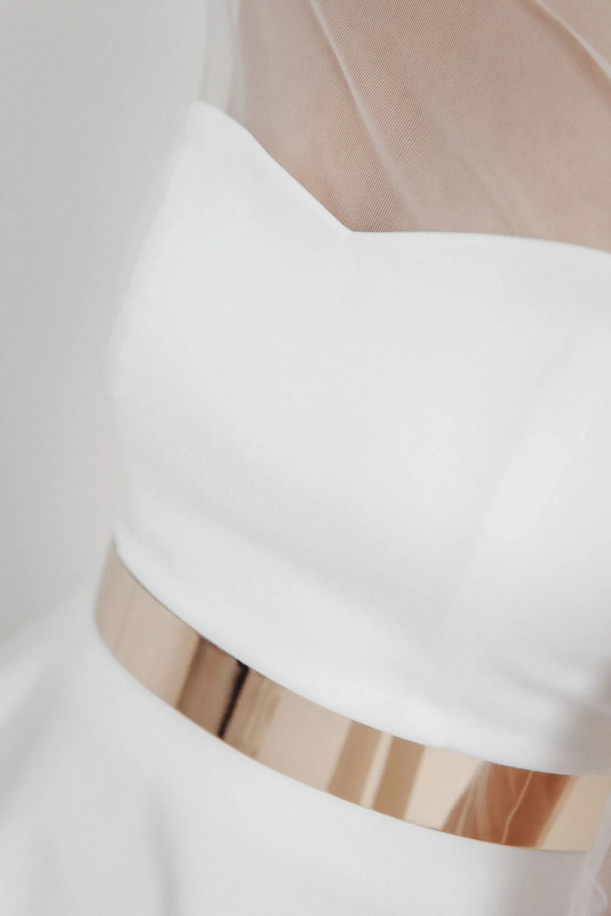 Stylisher Brautgürtel aus goldfarbenem Metall<forever & eva Best