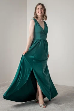 Tiefgrünes Brautjungfernkleid |<Eliza & Ethan Hot