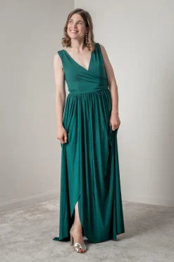 Tiefgrünes Brautjungfernkleid |<Eliza & Ethan Hot