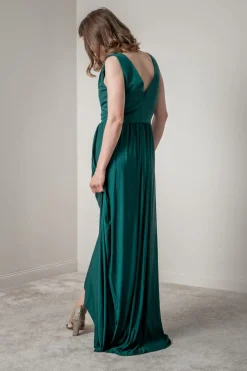 Tiefgrünes Brautjungfernkleid |<Eliza & Ethan Hot