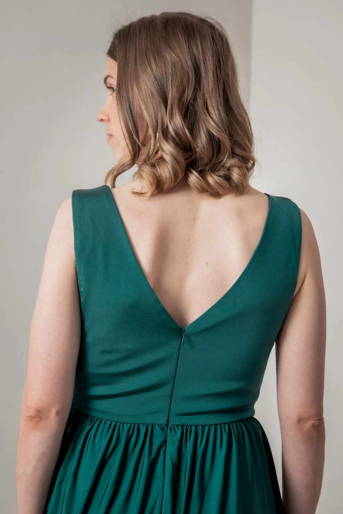 Tiefgrünes Brautjungfernkleid |<Eliza & Ethan Hot