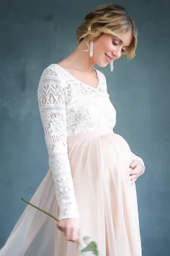 Tüllrock aus fließendem Softtüll in Blush - India<noni Sale