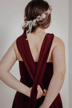 Tube-Top in Weinrot – Long Jersey Bandeau Bordeaux<twobirds Best