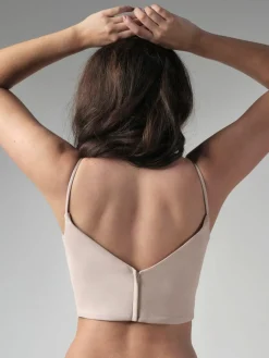 Unterziehtop in Beige mit tiefem Dekolleté<Poirier Sale