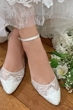 Verzierte Brautschuhe – London Ivory Lace | The<Perfect Bridal Company Discount