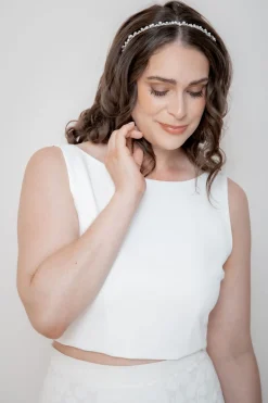 Verziertes Braut Diadem<Weise