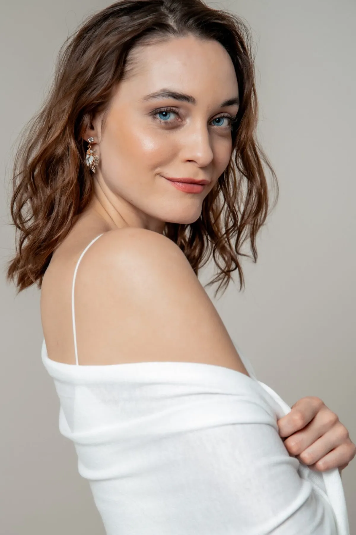 Weiche Braut Stola in Ivory<Poirier Discount