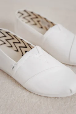 Weiße Espadrilles aus recycelter Baumwolle – Alpargata<TOMS Online