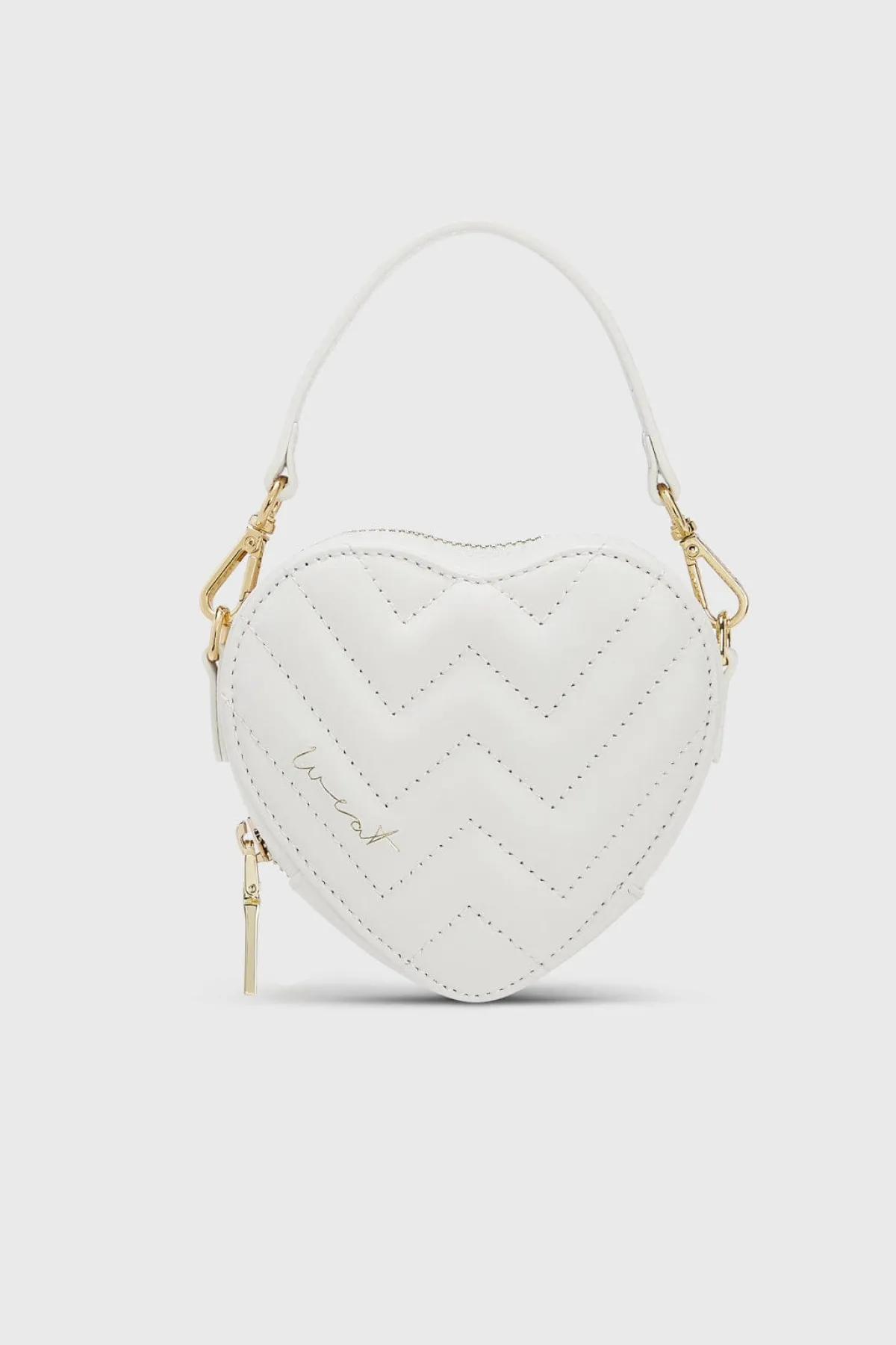 Weiße Herztasche – Mini Heart Bag Coconut |<Weat Online