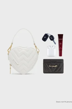 Weiße Herztasche – Mini Heart Bag Coconut |<Weat Online