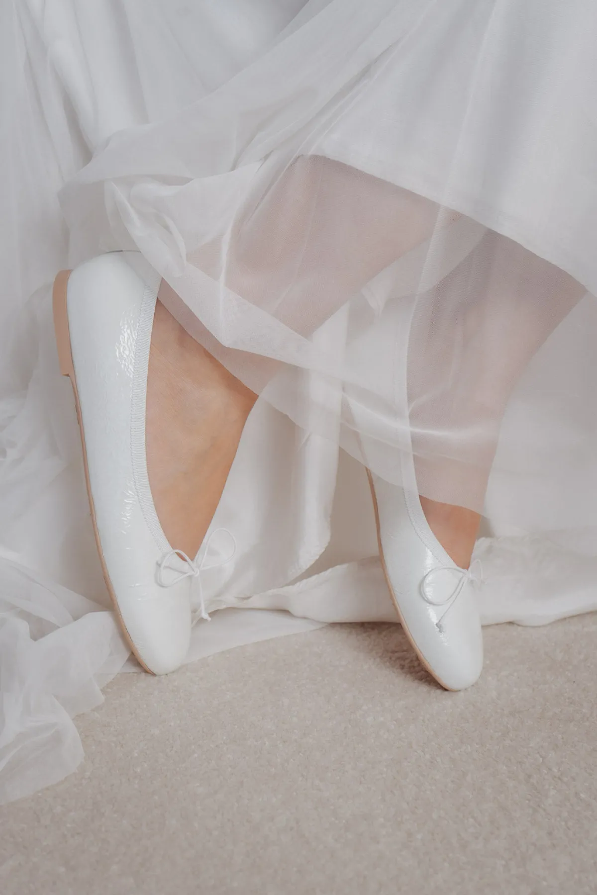Weisse Ballerinas - NICOLE Douce Blanco<Pretty Ballerinas
